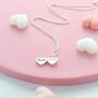 Tiny Zircon Love Locket Necklace, thumbnail 2 of 3