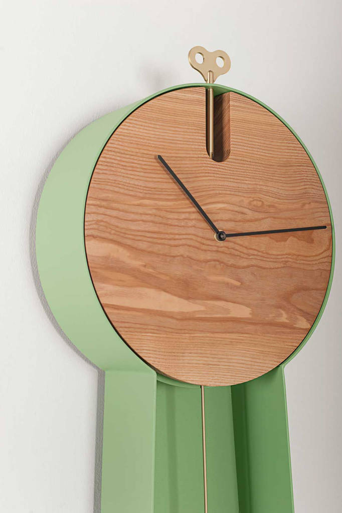 Pendulum Floor Standing Clock With Shelving By Lime Lace
