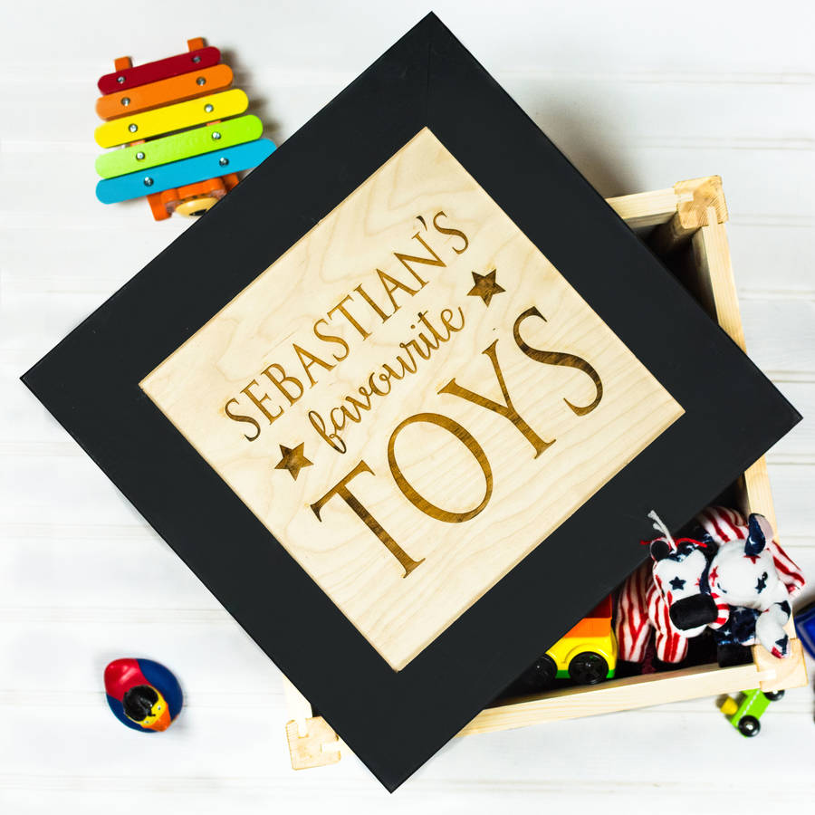 Personalised Children's Toy Box By Bespoke & Oak Co