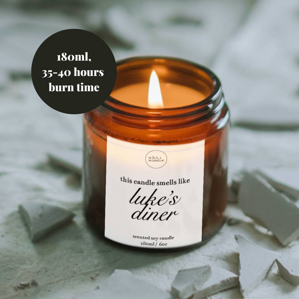 Luke's Diner Candle With Matches, Gilmore Girls Gift By Wick + Wonder ...