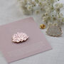 Lotus Flower Pink Or White Unalome Enamel Pin, thumbnail 1 of 12