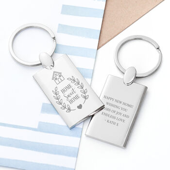 Personalised Home Sweet Home Keyring, 3 of 5