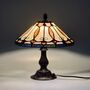 Floral Tiffany Table Lamp, Home Decor, Handmade Antique, thumbnail 4 of 12