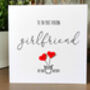 Personalised Birthday Card For Special Girlfriend, Handmade Card For Her, thumbnail 2 of 3