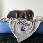 Personalised Grey Pet Blanket, thumbnail 4 of 5