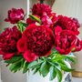 Fresh Handmade Red Peonies Bouquet, thumbnail 4 of 4