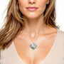 10 Year,Tin, 10th Wedding Anniversary Gift Heart Leaf Necklace, thumbnail 2 of 8