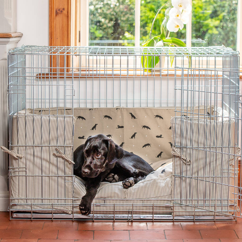 Luxury Dog Crate Bumper Set In Sophie Allport Labrador By Lords