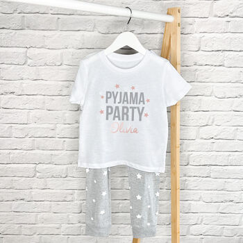 Pyjama Party Personalised Sleepover Pyjamas, 2 of 2