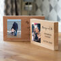 Personalised Beech Photo Block With Message, thumbnail 3 of 5