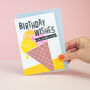 Ice Cream Birthday Card With Sprinkles On Top, thumbnail 1 of 3