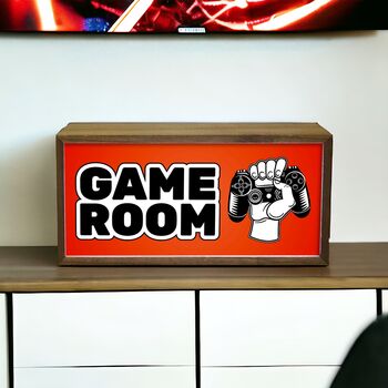 Wooden Light Box Kids Game Room, 2 of 5