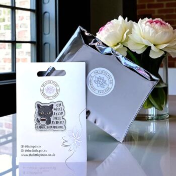 Oh What Fresh Hell Is This Cat Enamel Pin, 2 of 8