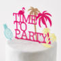 Tropical Personalised Cake Topper, thumbnail 1 of 8