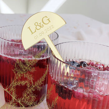 Personalised Initials Drink Stirrer, 7 of 8