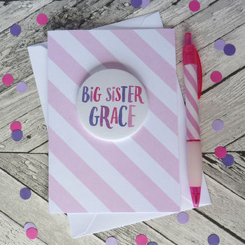 Big Sister Card With Badge, 2 of 5