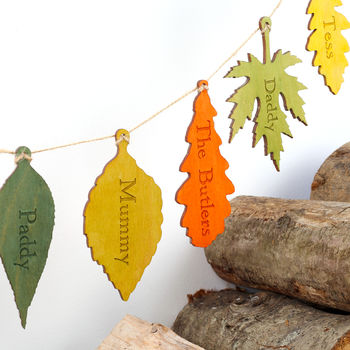Personalised Family Tree Christmas Bunting Decoration, 6 of 7