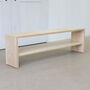 Handmade Entryway Wooden Bench With Storage Shelf, thumbnail 5 of 11