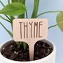 Five Personalized Plant Marker Garden Herb Marker Tags, thumbnail 1 of 12