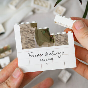 Personalised Romantic Photo Block Keepsake Style, 7 of 11