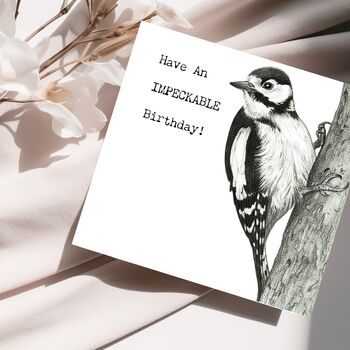 Have An Impeckable Bird Birthday Card, 2 of 5