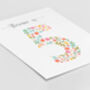 Floral Fun Personalised Birthday Print, thumbnail 2 of 7