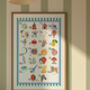 Nursery Alphabet Illustration Print, thumbnail 1 of 4