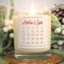 Christmas Advent Calendar Couples Personalised Candle, thumbnail 1 of 5