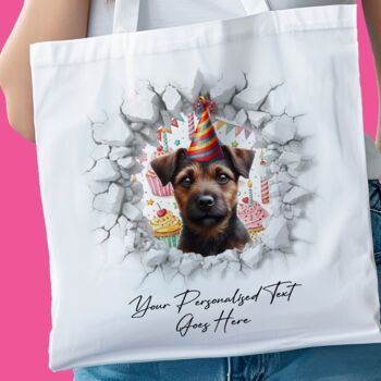 Personalised Patterdale Birthday Break Through Dog, 8 of 8