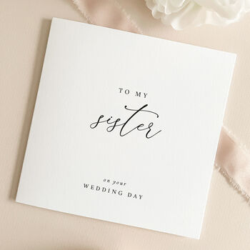 Luxury Wedding Day Card For Sister With Wax Seal, 5 of 8