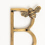 Brass Bee Premium House Letters With Bee Five Inch, thumbnail 5 of 12