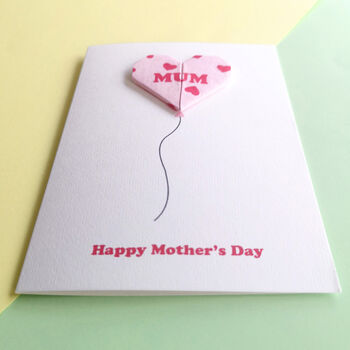Personalised Mother's Day Balloon Heart Card, 4 of 6