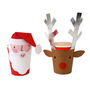 Santa And Reindeer Party Cups, thumbnail 1 of 3