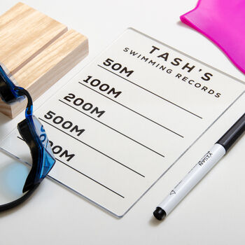 Personalised Swimming Records Sign, 4 of 8