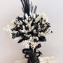 Black And White Dried Flower Bridesmaid Bouquet, thumbnail 1 of 5