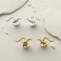 Sterling Silver Tribal Flame Studs, thumbnail 2 of 5