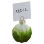 Brussel Sprout Shaped Name Place Card Holders, thumbnail 2 of 3