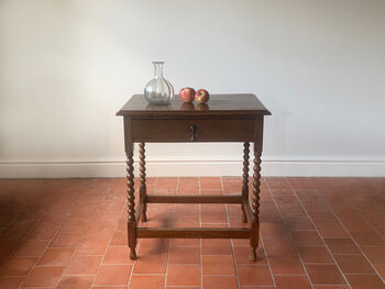 1920's Barley Twist Oak Hall Table / Side Table, 6 of 9