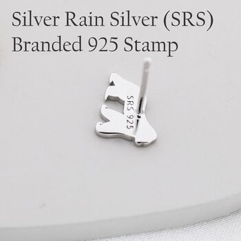 Gorilla Ape Stud Earrings In Sterling Silver, 7 of 10