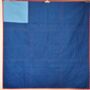 Blue And Red Patchwork Large Sofa Quilt, thumbnail 8 of 11