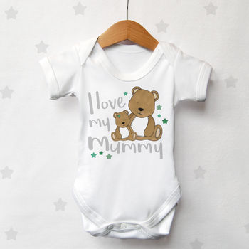 I Love My Mummy Bear Baby Vest, 3 of 4