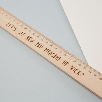 Personalised Large Wooden Ruler, 2 of 3