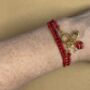 Red And Gold Clasp Charm Bracelet, thumbnail 5 of 11