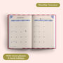 2027 Diary | A5 Hardcover Week To View | Pink And Red, thumbnail 5 of 8