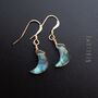 Labradorite Moon Drop Earrings, thumbnail 1 of 8