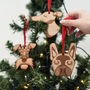 Dog Breed Wooden Natural Hanging Christmas Decoration, thumbnail 2 of 12