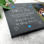Personalised First Father's Day Photo Slate Hanging Plaque 25 X 15cm, thumbnail 4 of 5