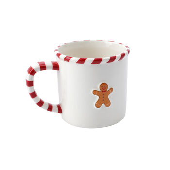 Christmas Gingerbread Man Stoneware Mug, 3 of 5