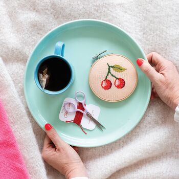 Cherry Cross Stitch Kit, 2 of 3