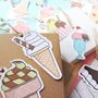 Illustrated Ice Cream Gift Tags, Large, thumbnail 9 of 11